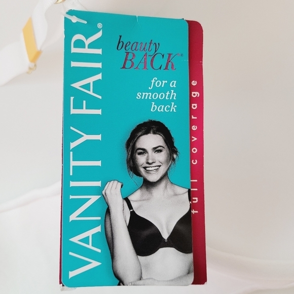 Vanity Fair Full.Coverage Beauty Back Smoothing White Bra - Picture 8 of 11